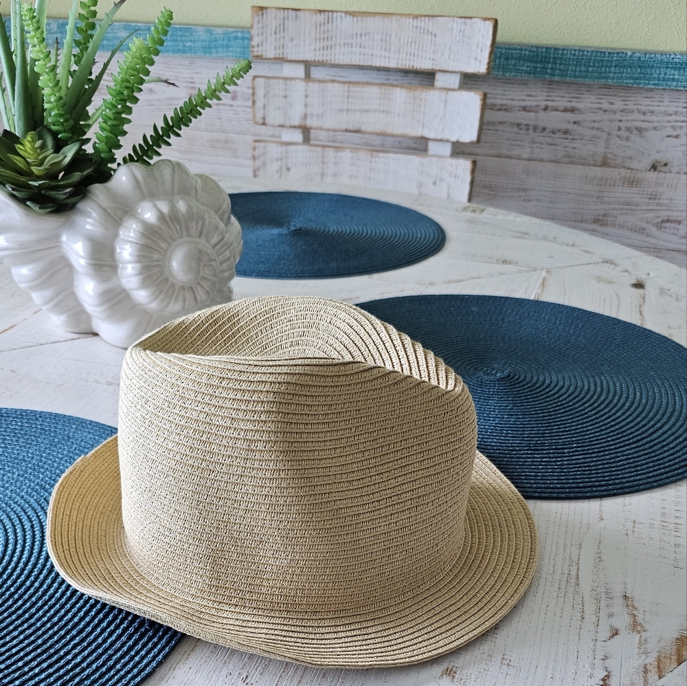 Tory Burch Fedora Straw Hat Euc - image 1